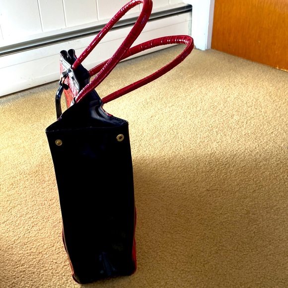 New Faux Leather Boutique Adjustable Tote Bag with Accessory Animal Print Classy - Picture 6 of 9